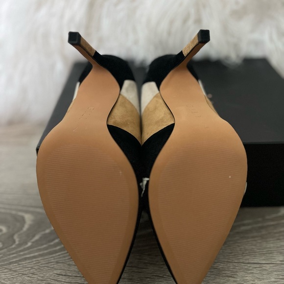 Brand New GILI Neutral Color Block Pointed Toe Pumps Soft Suede size 7 Gorg!👠❣️ - Picture 12 of 12